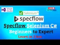 FREE SpecFlow Selenium C Training Specflow Tutorial for Beginners to Expert LIVE