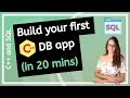 Connect C app with Database How to from DB with C app