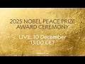 Lagu 2025 Nobel Peace Prize award ceremony