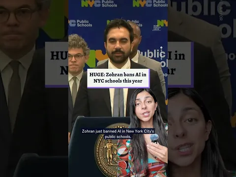 Zohran Mamdani just BANNED AI in NYC elementary and middle public schools
