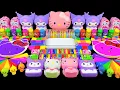Download Lagu Slime Lucu ASMR 💗 Campuran Hello Kitty Pink \u0026 Kuromi Ungu dengan Slime Piping Bag 🌈 Oddly Satisfying