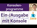 JAVA Console Programs 02 - to Console with Scanner next System out println