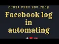 Facebook log in automating