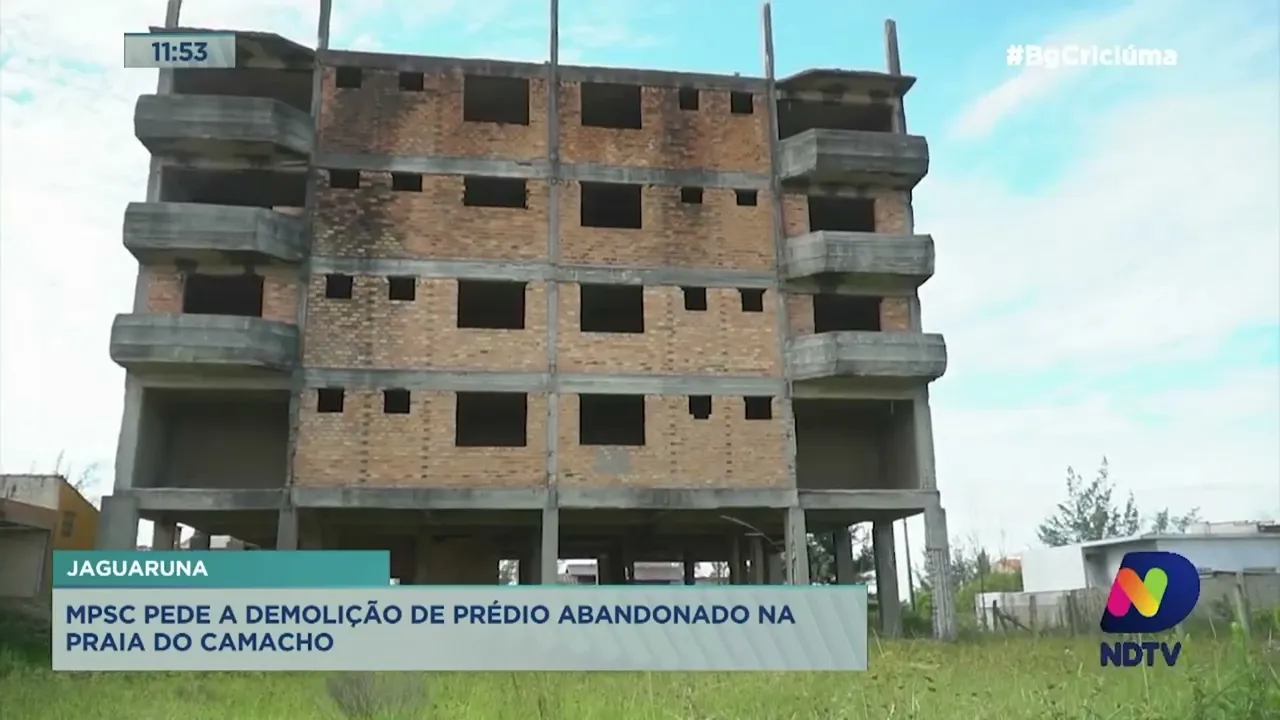 MPSC pede demolição de prédio abandonado em Jaguaruna
