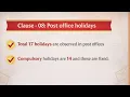 Post Office Holidays List Explained Clause 08 National Religious Holidays in Post Office
