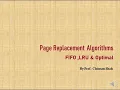 FIFO LRU Optimal Page Replacement Algorithms