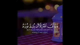 يريدون أن يطفئوا نور الله بأفواههم ويأبى الله إلا أن يتم نوره ولو كره الكافرون 