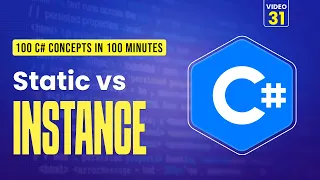 31 Static vs Instance Members in C Class vs Object