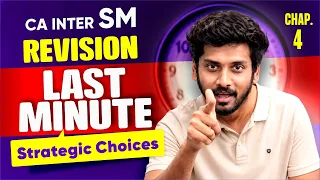 Strategic Management | Inter CA | Strategic Choices | Chapter 4 | Sanjay Appan | BB VIRTUALS