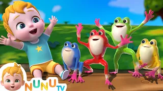 Five Little Speckled Frogs More Kids Songs NuNu Tv Nursery Rhymes 