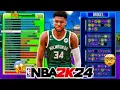NBA 2K24 GIANNIS ANTETOKOUNMPO BUILD - HOF BULLDOZER INSIDE BIGMAN BUILD