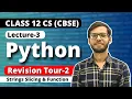 Class 12 Python Revision Tour 2 Strings Class 12 Computer Science 2023-24