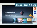 Build a Animated Image Slider Website using HTML CSS and JavaScript Website Design 2026