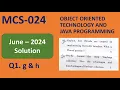 Q1 g h Java MCS024 - June