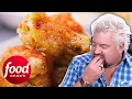 Guy Fieri Tries An American-Asian Mix Szechuan Parmesan Chicken Wings Diners Drive-Ins Dives