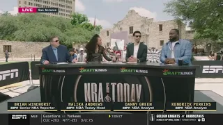 FULL NBA TODAY | ESPN Crew reacts to Spurs get huge advantage ahead Game 1 NBA Finals vs Knicks