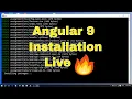 Angular 9 live installation on windows 10 machine in Hindi