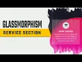 Responsive Service Section with Glassmorphism CSS Glass Morphism Effect