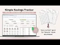 Savings Tracker Google Sheets Spreadsheet - The cutest way to track your savings