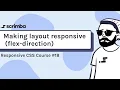 18 Making layout responsive with flex direction - Responsive CSS Tutorial