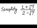 Radicals Simplify 1 7 2 - 7