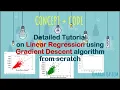 Multivariable Linear Regression with Gradient Descent Algo - Concept and Implementation from scratch