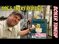Annual Burnham Gas Steam Boiler Step by Step Maintenance Tuneup with Combustion Testing