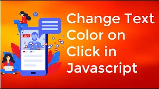 How to Change Text Color Onclick in Javascript Change color on Click