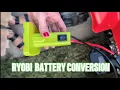 RYOBI BATTERY CONVERSION KIT - Power Wheels Modification