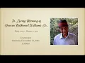 In Loving Memory of Deacon Nathaniel Williams Jr