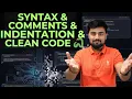 03 Python Syntax Indentation and Comments