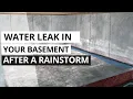 Water Leak in Basement After Rain Animation
