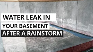 Water Leak in Basement After Rain Animation