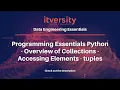 Programming Essentials Python - Overview of Collections