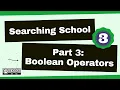 Part 3 Boolean Operators