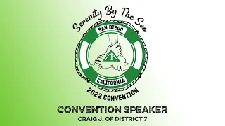 Speaker at MA Convention 2022 Craig J