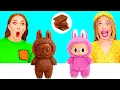 Download Lagu Real Food vs Chocolate Food Challenge | Smart Gadgets vs Hacks by BaRaDa Challenge
