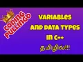 Variables and data types in c in tamil Declaration of variables Initialisation of variables