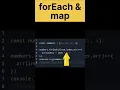 Map and forEach Differnce JavaScript Array Methods