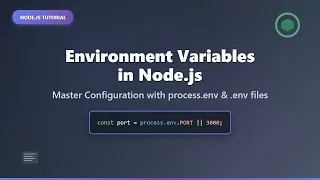 Node js Environment Variables Secure Configuration with env Files