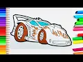 Hot Wheels Car Coloring Page How To Coloring Racing Car Download Print and Coloring with Me