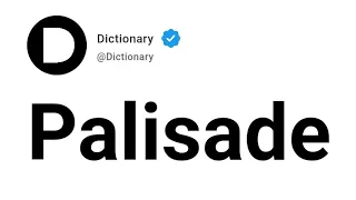 Palisade Meaning In English