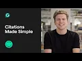 Build and Format Your Citations Effortlessly with Grammarly
