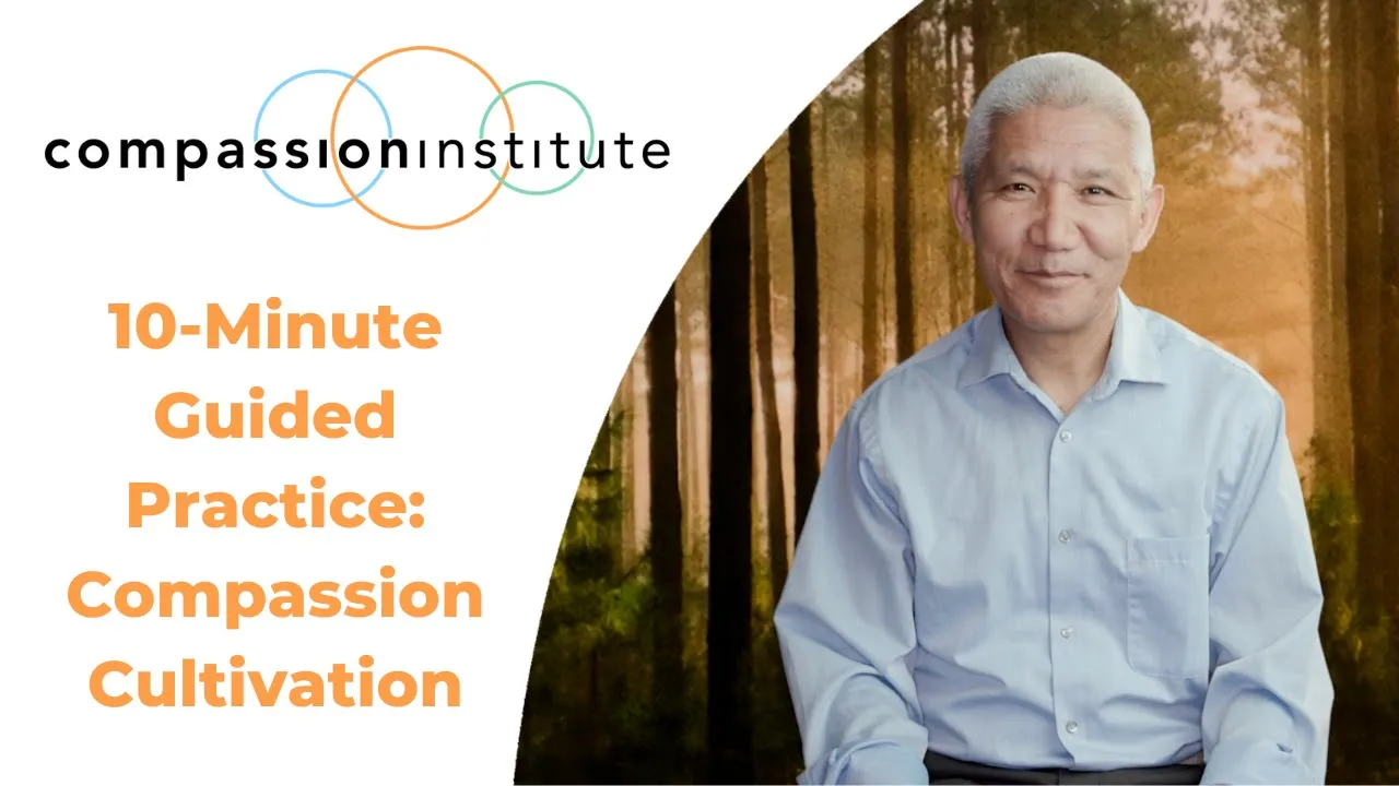 YouTube preview: Thupten Jinpa, Ph.D. — Guided Practice | 10-Minute Compassion Cultivation with Thupten Jinpa, Ph.D.