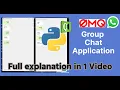 Group Chat App using Python PyQT5 ZeroMQ QT Designer ZMQ Python GUI Chat Application - Python