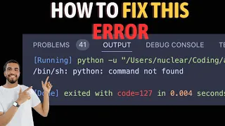 python command not found Mac vs code ERROR FIX
