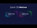 Creative CSS Button Hover Effects Glowing Gradient Border Effects using Html CSS