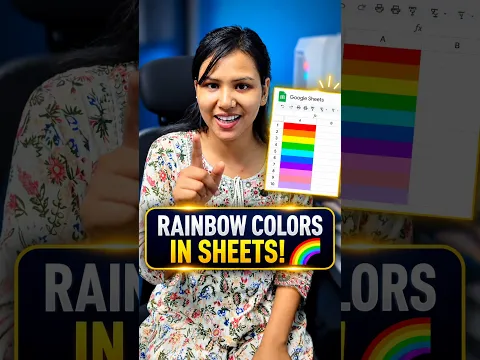 Google Sheets Me Rainbow Colors Kaise Lagaye? 🌈
