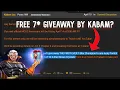 FREE 7 GIVEAWAY BY KABAM ANNOUNCEMENT BY KABAM JAX ON FORUMS
