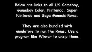All US NES SNES GENESIS Roms with Emulators